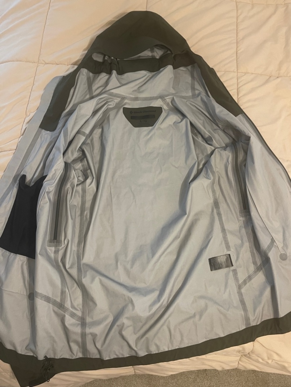 Black Diamond Highline Stretch 3L Hooded Waterproof Shell Jacket - Picture 5 of 10